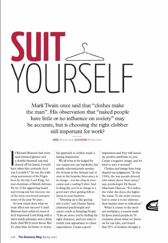 Business Mag Suit Yourself page 1